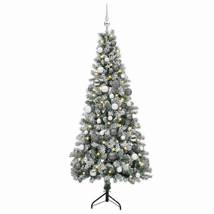 Brad de Crăciun artificial cu glob 120 cm 150 LED-uri Alb cald - WALTI WALTI