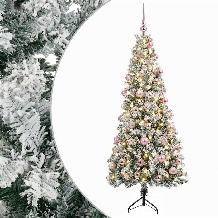 Brad de Crăciun artificial cu glob 240 cm 300 LED-uri Alb cald - WALTI WALTI