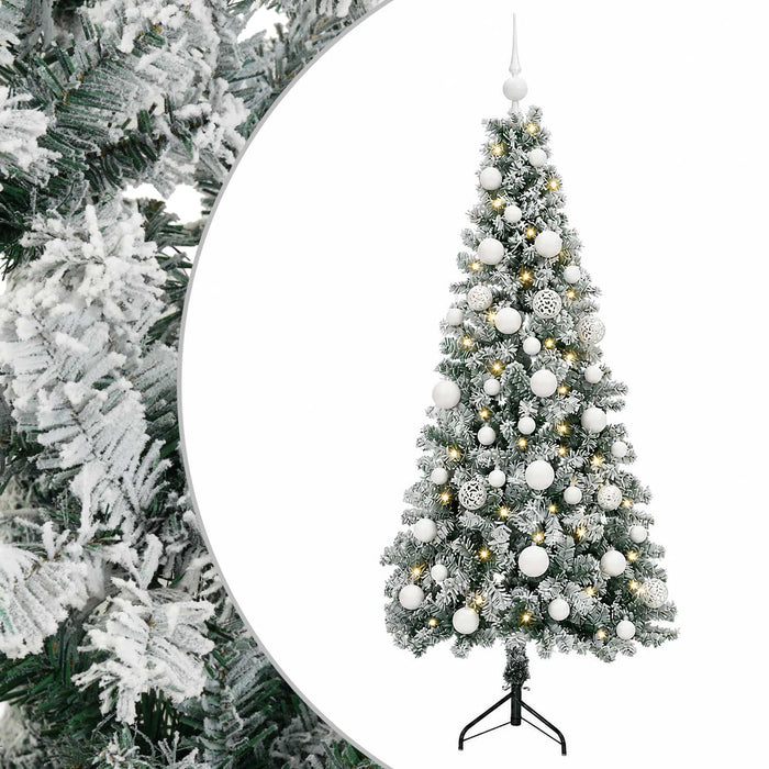 Brad de Crăciun artificial cu glob 150 cm 150 LED-uri Alb cald - WALTI WALTI