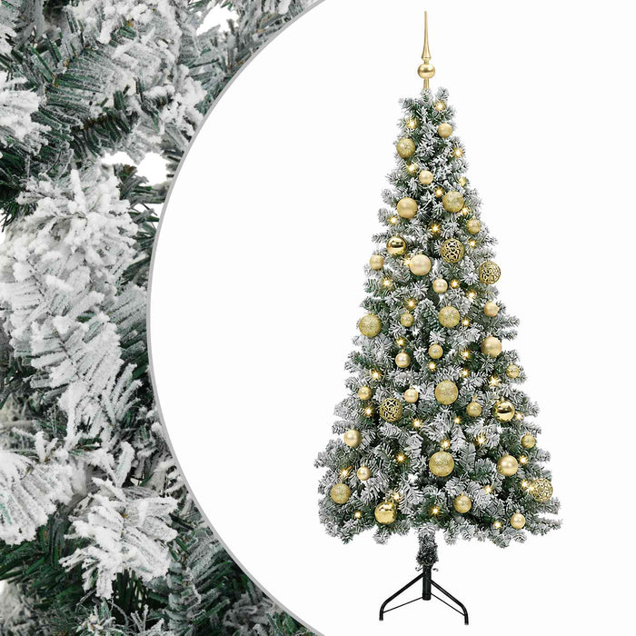 Brad de Crăciun artificial cu glob 150 cm 150 LED-uri Alb cald - WALTI WALTI