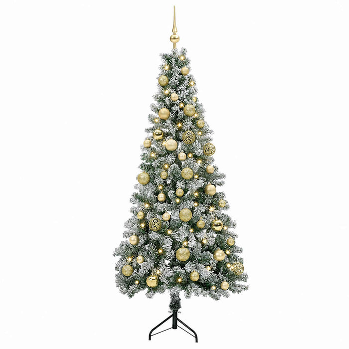 Brad de Crăciun artificial cu glob 150 cm 150 LED-uri Alb cald - WALTI WALTI