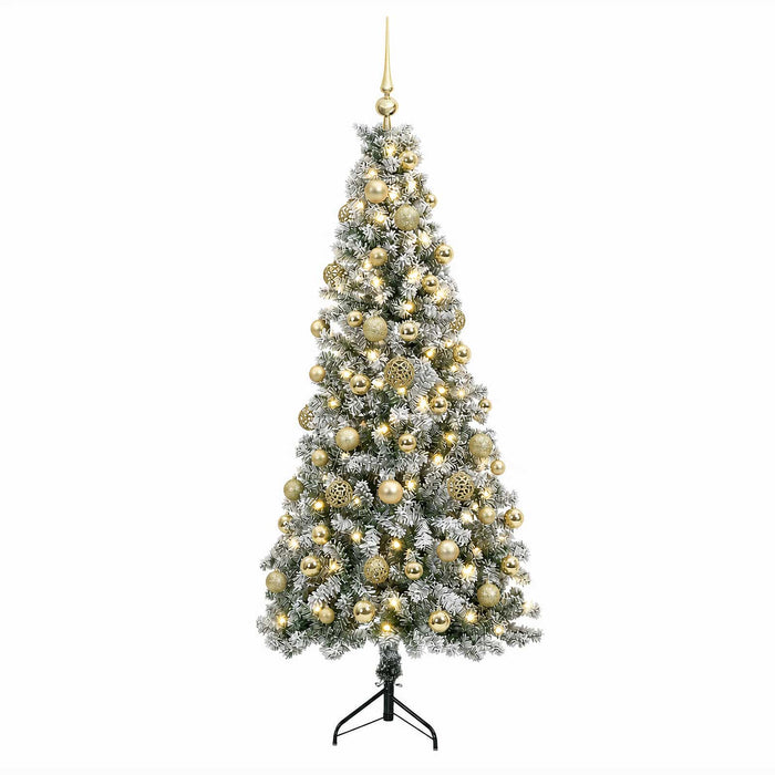 Brad de Crăciun artificial cu glob 210 cm 300 LED-uri Alb cald - WALTI WALTI