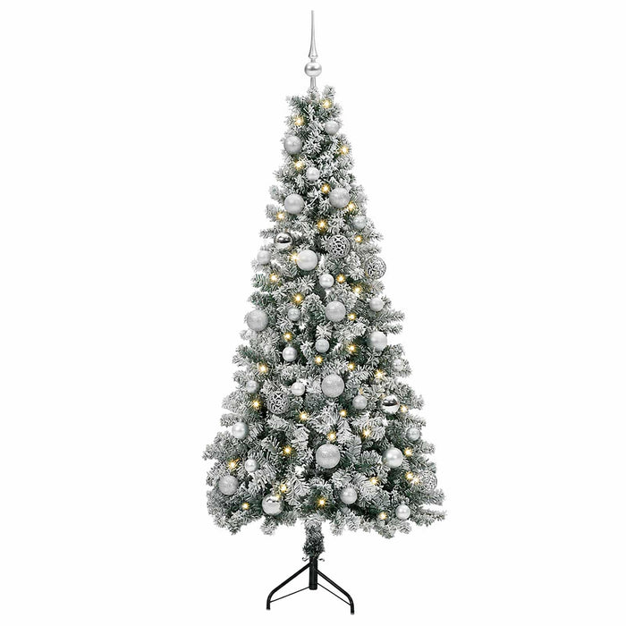 Brad de Crăciun artificial cu glob 120 cm 150 LED-uri Alb cald - WALTI WALTI