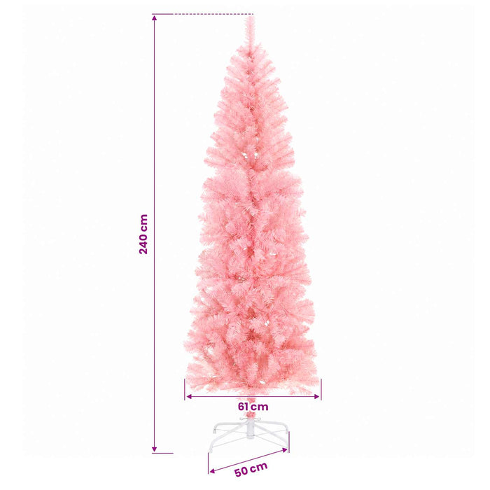 Copac Artificial Slăb de Crăciun 240 cm 300 LED-uri Alb cald WALTI