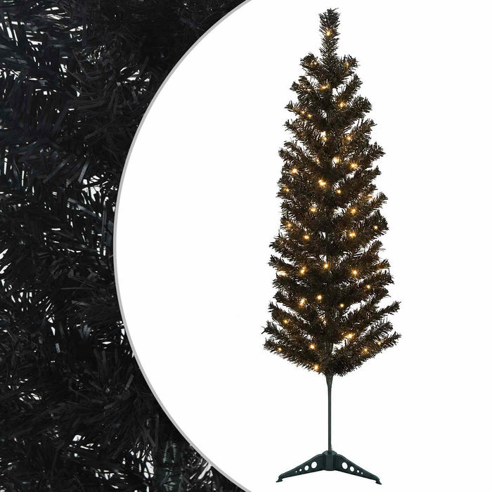 Copac Artificial Slăb de Crăciun 150 cm 150 LED-uri Alb cald WALTI