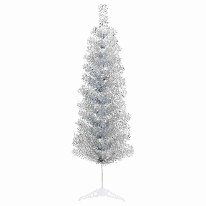 Brad de Crăciun artificial îngust cu globuri 150 cm 150 LED-uri - WALTI WALTI