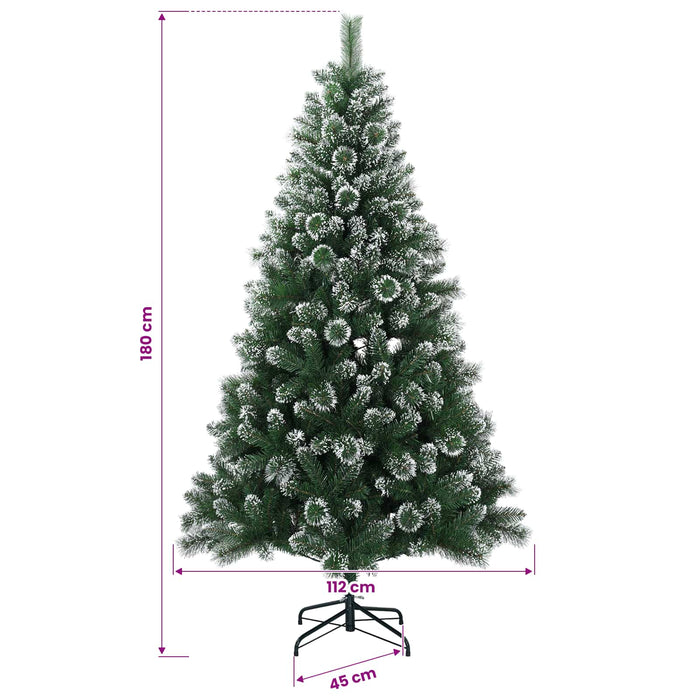 Brad de Crăciun artificial 180 cm 300 LED-uri Alb cald WALTI