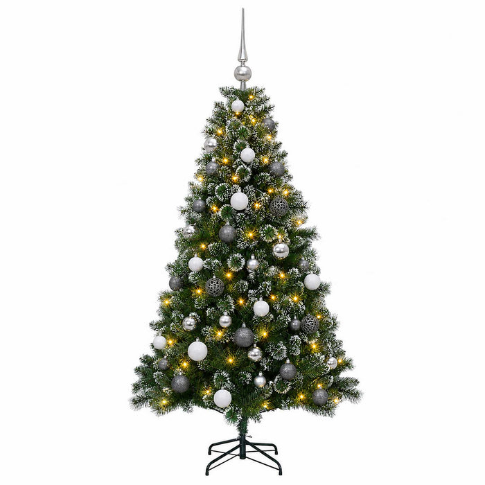 Brad de Crăciun artificial cu glob 120 cm 150 LED-uri Alb cald - WALTI WALTI