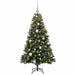 Brad de Crăciun artificial cu glob 150 cm 150 LED-uri Alb cald - WALTI WALTI