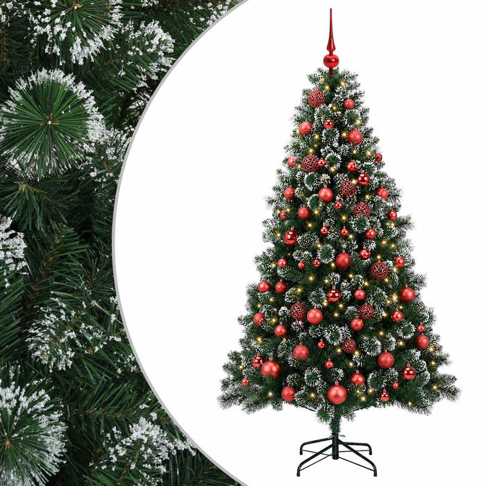 Brad de Crăciun artificial cu glob 240 cm 300 LED-uri Alb cald - WALTI WALTI