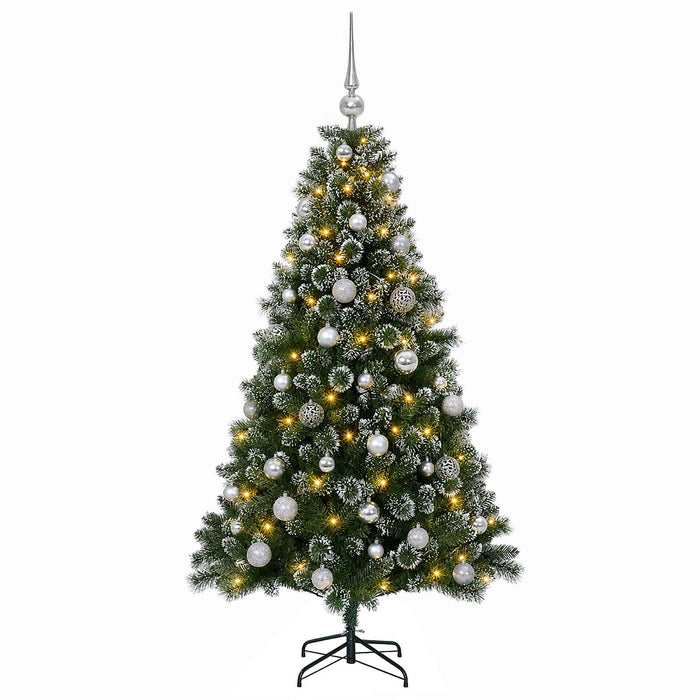 Brad de Crăciun Artificial cu Globuri 150 cm 150 LED-uri WALTI