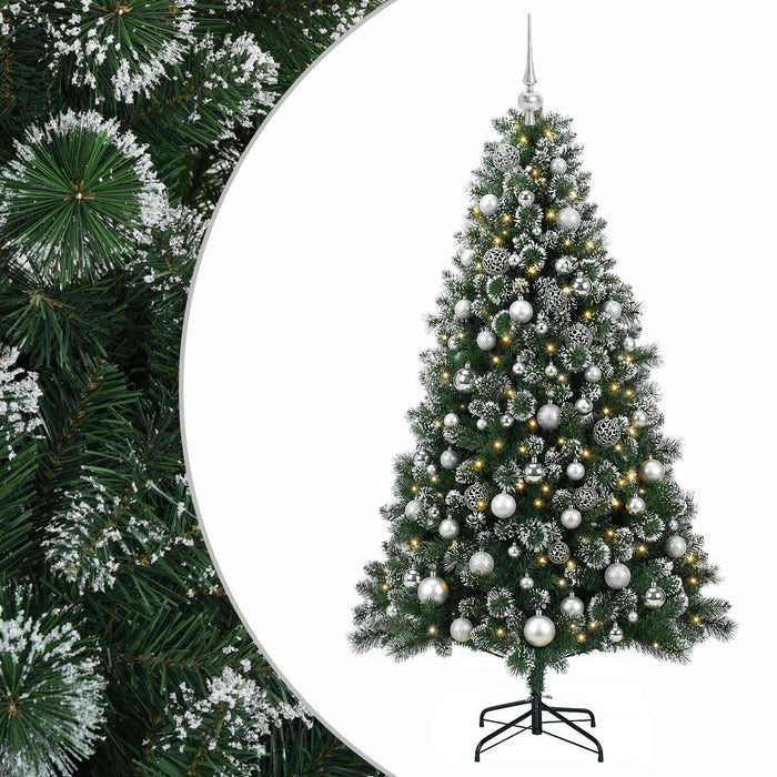 Brad de Crăciun artificial cu glob 180 cm 300 LED-uri Alb cald - WALTI WALTI