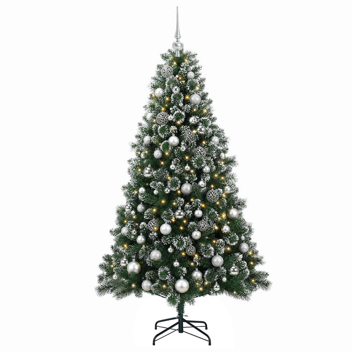 Brad de Crăciun artificial cu glob 240 cm 300 LED-uri Alb cald - WALTI WALTI