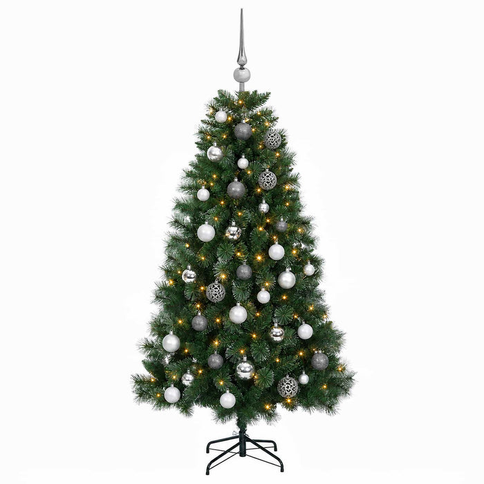 Brad de Crăciun artificial cu glob 120 cm 150 LED-uri Alb cald - WALTI WALTI