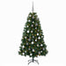 Brad de Crăciun artificial cu globuri 150 cm 150 LED-uri - WALTI WALTI