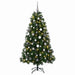 Brad de Crăciun artificial cu globuri 210 cm 300 LED-uri - WALTI WALTI