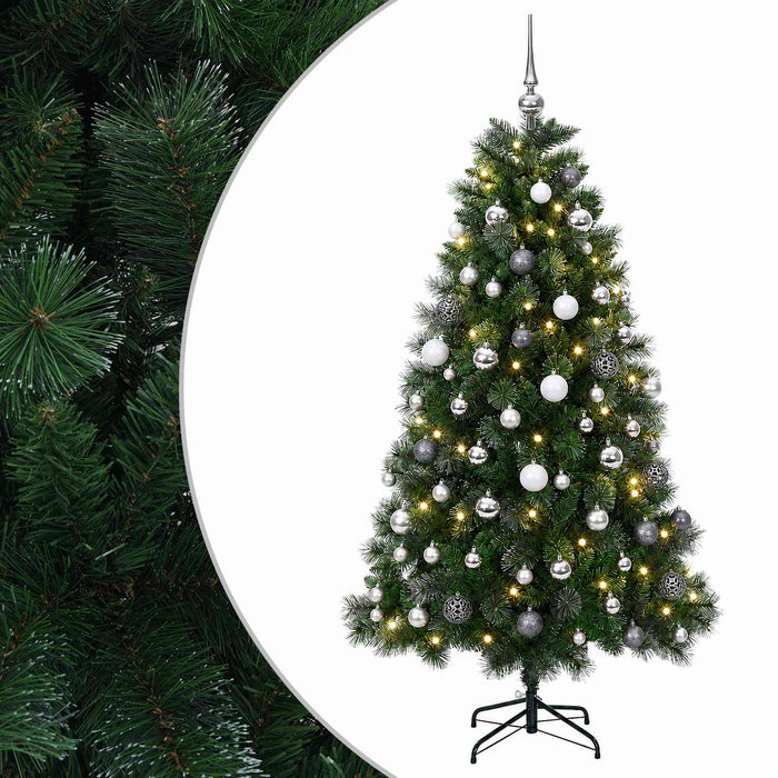 Brad de Crăciun artificial cu globuri 240 cm 300 LED-uri - WALTI WALTI