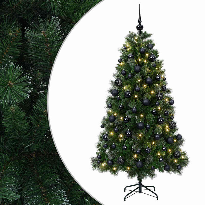 Brad de Crăciun artificial cu globuri 240 cm 300 LED-uri - WALTI WALTI