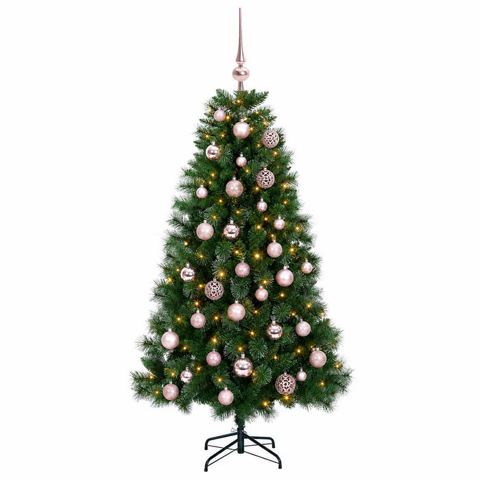 Brad de Crăciun artificial cu glob 150 cm 150 LED-uri Alb cald - WALTI WALTI