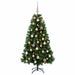 Brad de Crăciun artificial cu glob 150 cm 150 LED-uri Alb cald - WALTI WALTI