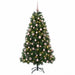 Brad de Crăciun artificial cu globuri 180 cm 300 LED-uri - WALTI WALTI