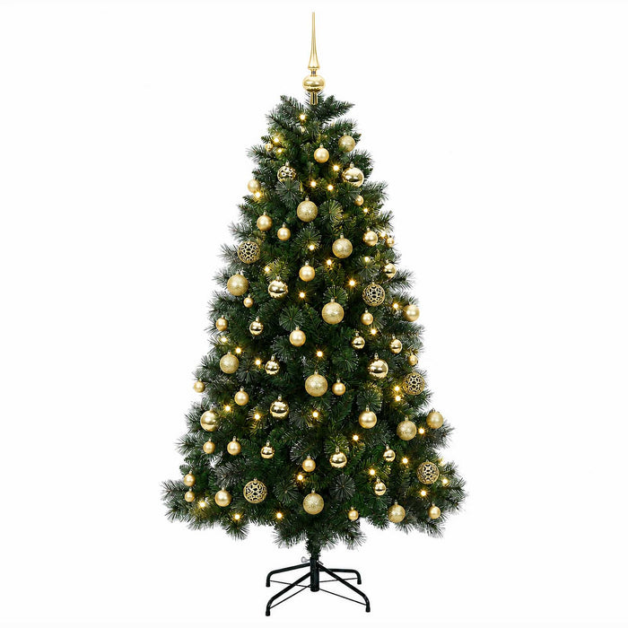 Brad de Crăciun artificial cu glob 240 cm 300 LED-uri Alb cald - WALTI WALTI