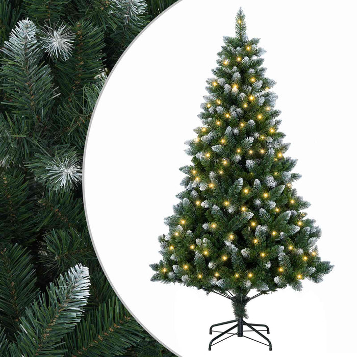 Brad de Crăciun artificial 150 cm 150 LED-uri Alb cald WALTI