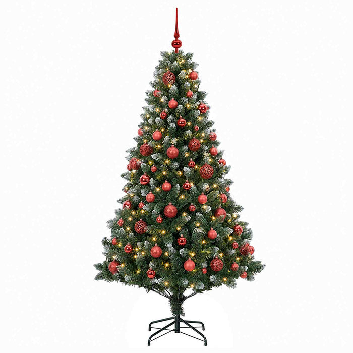 Brad de Crăciun artificial cu globuri 180 cm 300 LED-uri - WALTI WALTI