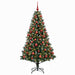 Brad de Crăciun artificial cu globuri 210 cm 300 LED-uri - WALTI WALTI