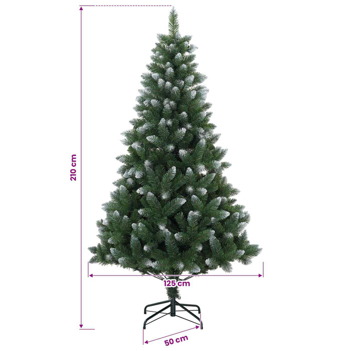 Brad de Crăciun artificial cu globuri 210 cm 300 LED-uri - WALTI WALTI