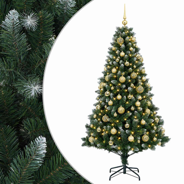 Brad de Crăciun artificial cu globuri 240 cm 300 LED-uri - WALTI WALTI
