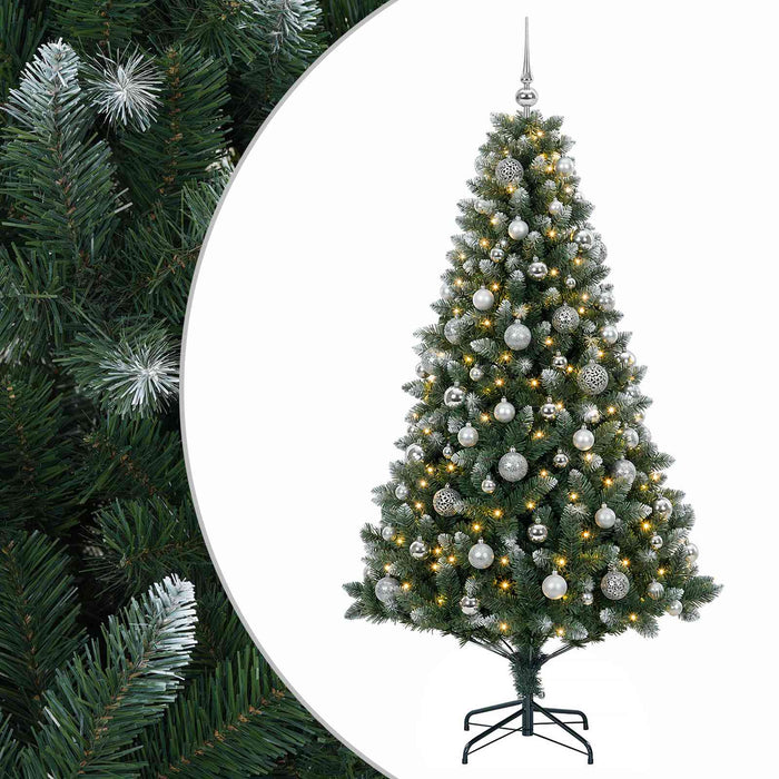 Brad de Crăciun artificial cu globuri 240 cm 300 LED-uri - WALTI WALTI