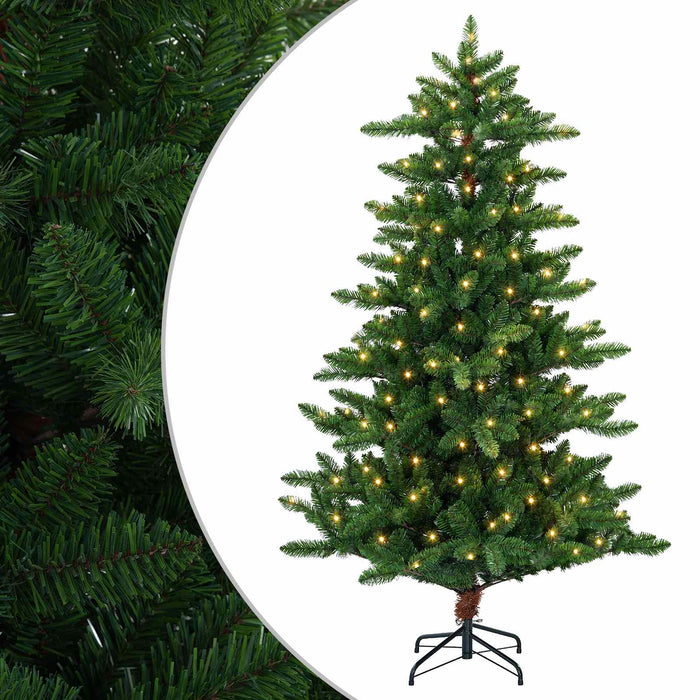 Brad de Crăciun artificial 180 cm 300 LED-uri Alb cald WALTI