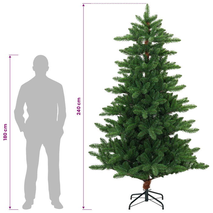 Brad de Crăciun artificial 240 cm 300 LED-uri Alb cald WALTI