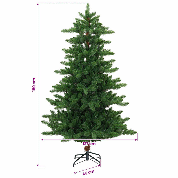 Brad de Crăciun artificial cu globuri 180 cm 300 LED-uri WALTI