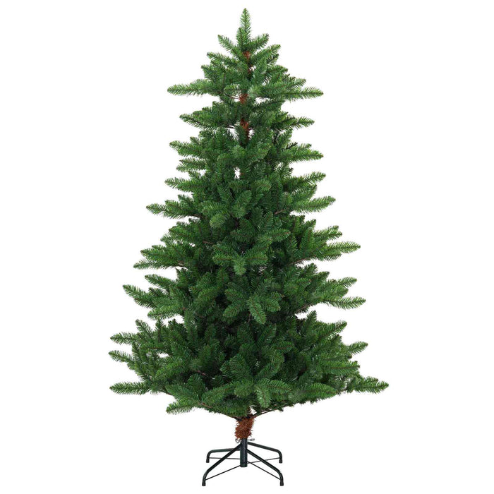 Brad de Crăciun artificial cu globuri 150 cm 150 LED-uri WALTI