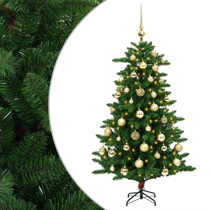 Artificial Christmas Tree with Bauble 150 cm 150 LED-uri WALTI