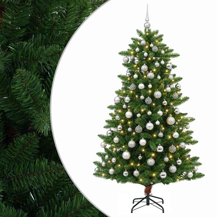 Artificial Christmas Tree with Bauble 240 cm 300 LED-uri - WALTI WALTI