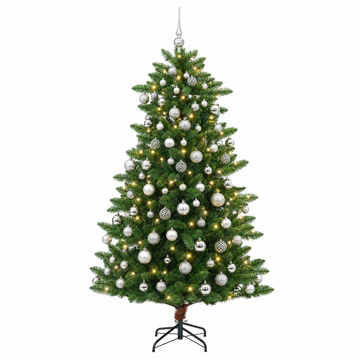 Artificial Christmas Tree with Bauble 240 cm 300 LED-uri - WALTI WALTI