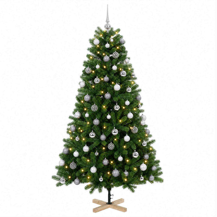 Brad de Crăciun artificial cu glob 240 cm 300 LED-uri Alb cald - WALTI WALTI