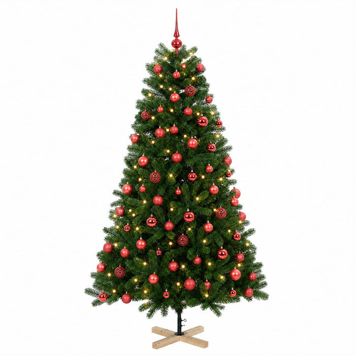 Brad de Crăciun artificial cu glob 180 cm 300 LED-uri Alb cald - WALTI WALTI