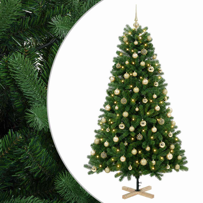 Brad de Crăciun artificial cu glob 180 cm 300 LED-uri Alb cald - WALTI WALTI