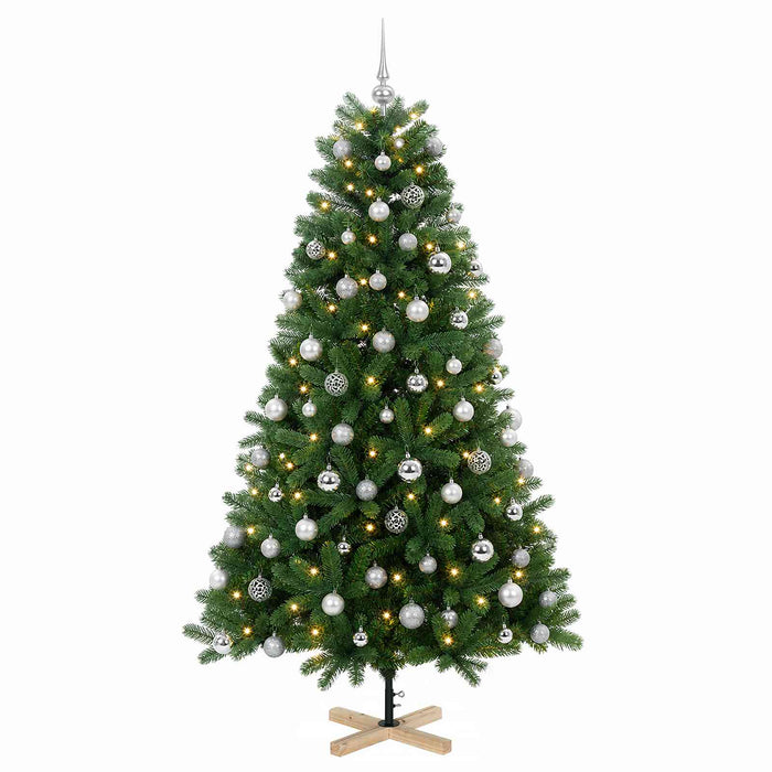 Brad de Crăciun artificial cu glob 240 cm 300 LED-uri Alb cald - WALTI WALTI