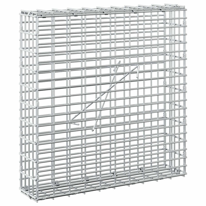 Gabion cu fir de 3,5 mm și plasă de 5x2,5 cm 50x10x50 cm WALTI