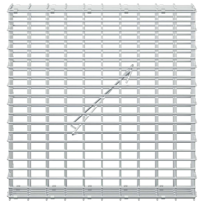 Gabion cu fir de 3,5 mm și plasă de 5x2,5 cm 50x10x50 cm WALTI