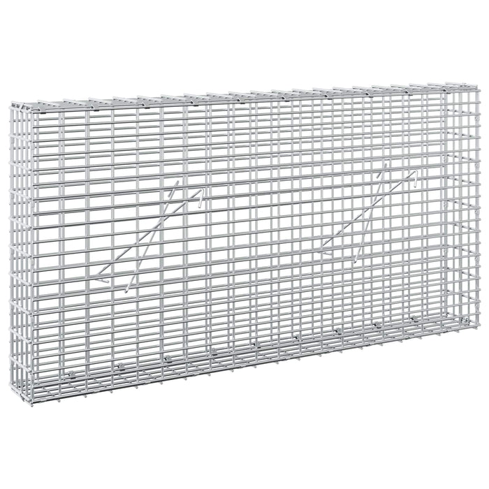 Gabion cu fir de 3,5 mm și plasă de 5x2,5 cm 100x10x50 cm - WALTI WALTI