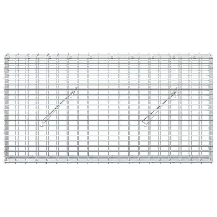 Gabion cu fir de 3,5 mm și plasă de 5x2,5 cm 100x10x50 cm - WALTI WALTI