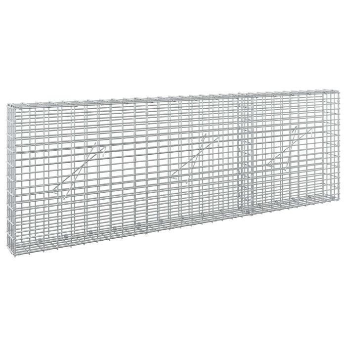 Gabion cu fir de 3,5 mm și plasă de 5x2,5 cm 150x10x50 cm WALTI