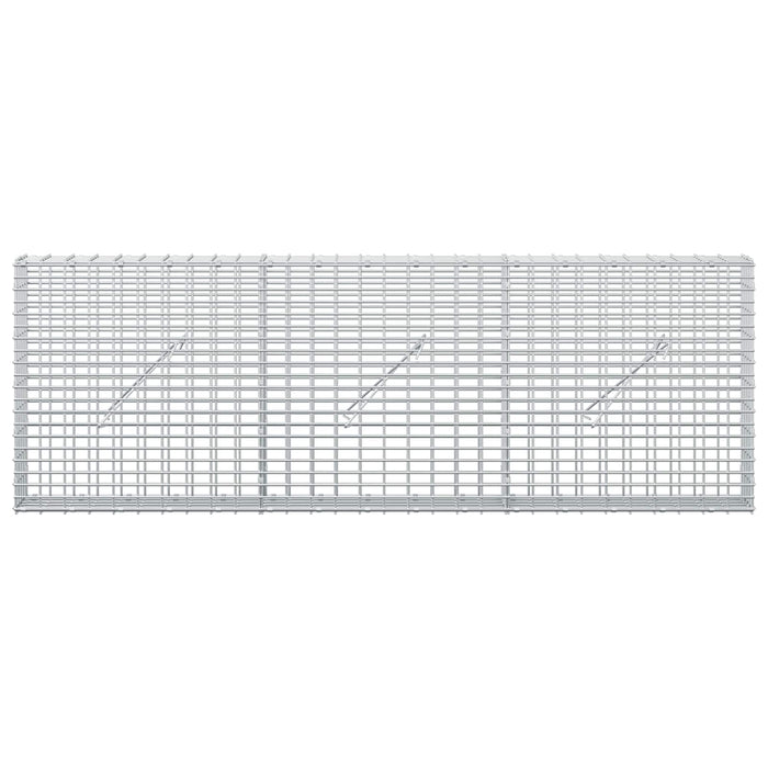 Gabion cu fir de 3,5 mm și plasă de 5x2,5 cm 150x10x50 cm WALTI