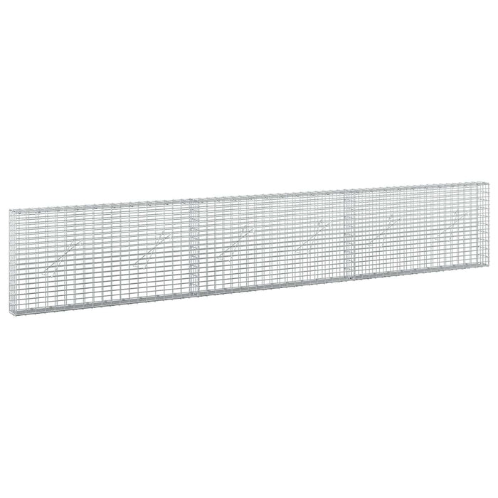 Gabion cu fir de 3,5 mm și plasă de 5x2,5 cm 300x10x50 cm WALTI